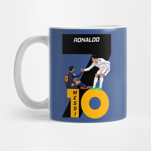Cristiano Ronaldo and Lionel Messi by Asepart